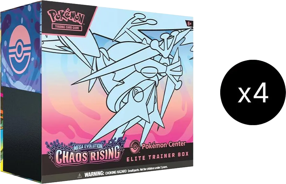 Case d'ETB Pokémon Center Chaos Ascendant — ME04: Chaos Rising — Pokemon