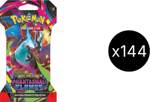 Phantasmal Flames Sleeved Booster Case (48 ct) — ME02: Phantasmal Flames — Pokemon