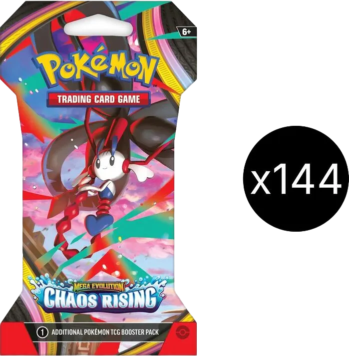 Case de Sleeved Boosters Chaos Ascendant — ME04: Chaos Rising — Pokemon