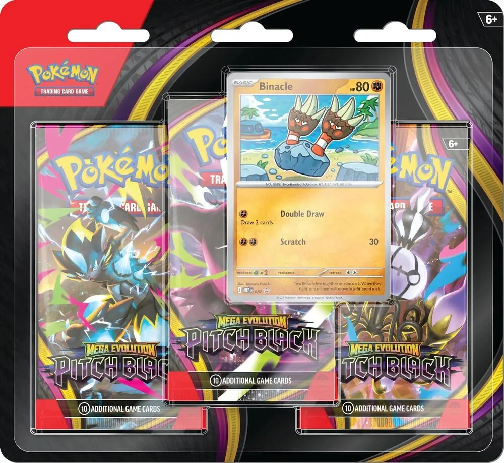 Pitch Black 3 Pack Blister [Binacle] — ME05: Pitch Black — Pokémon