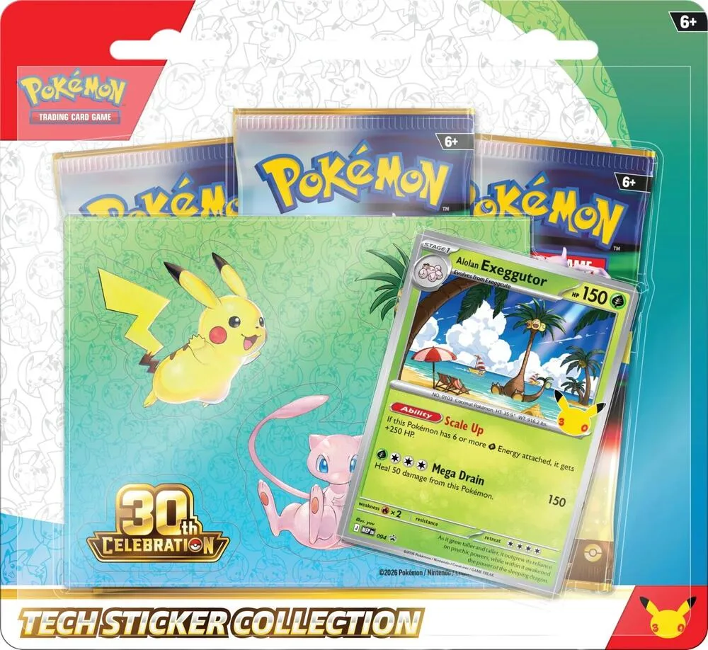 30th Celebration Tech Sticker Collection [Alolan Exeggutor] — ME: 30th Celebration — Pokemon