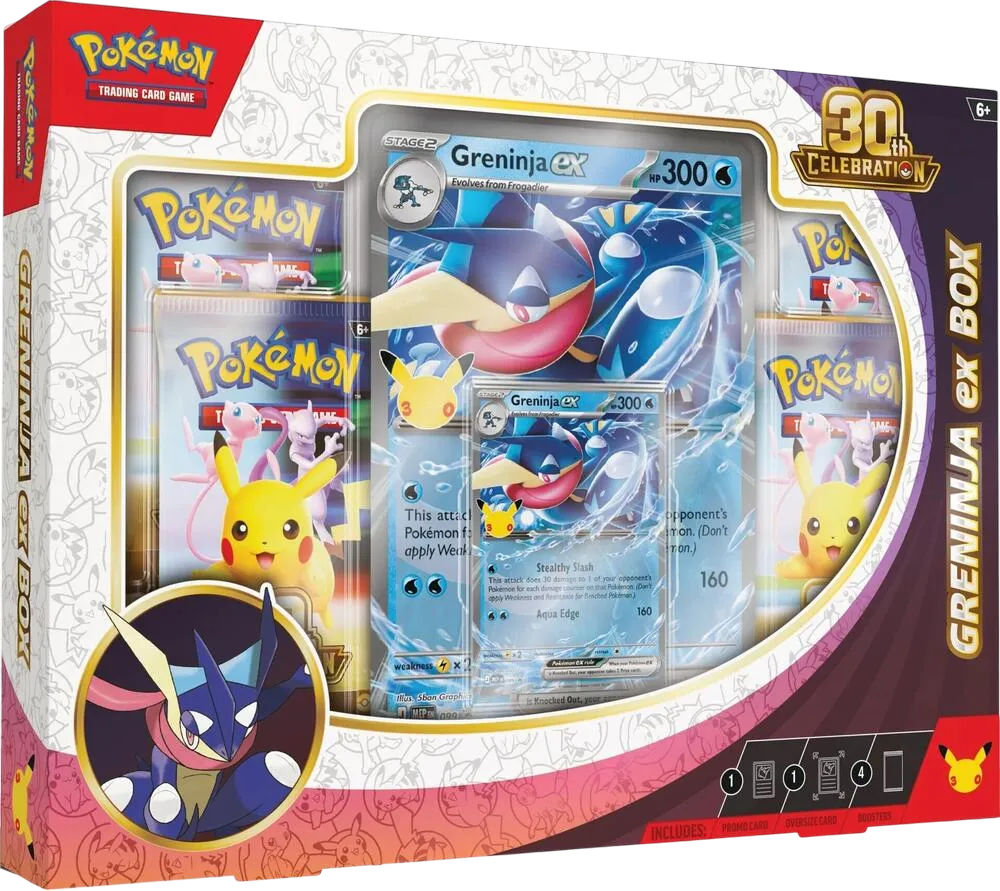 30th Celebration Greninja ex Box — ME: 30th Celebration — Pokémon