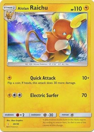 Alolan Raichu from SM Trainer Kit: Lycanroc & Alolan Raichu - Pokemon