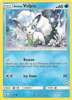 Alolan Vulpix — SM Trainer Kit: Alolan Sandslash & Alolan Ninetales — Pokémon