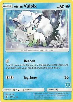 Alolan Vulpix — SM Trainer Kit: Alolan Sandslash & Alolan Ninetales — Pokémon