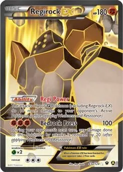 Regirock EX - 43a/124 — Alternate Art Promos — Pokemon