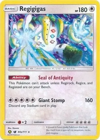 Regigigas - 84a/111 — Alternate Art Promos — Pokemon