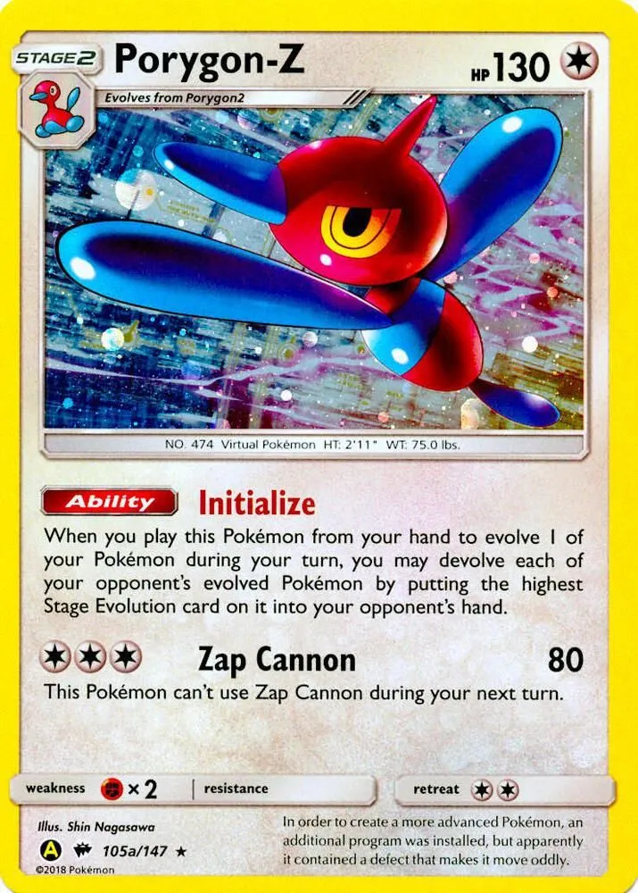 Porygon-Z - 105a/147 — Alternate Art Promos — Pokemon
