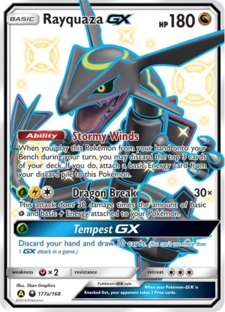 Rayquaza GX - 177a/168 — Alternate Art Promos — Pokémon