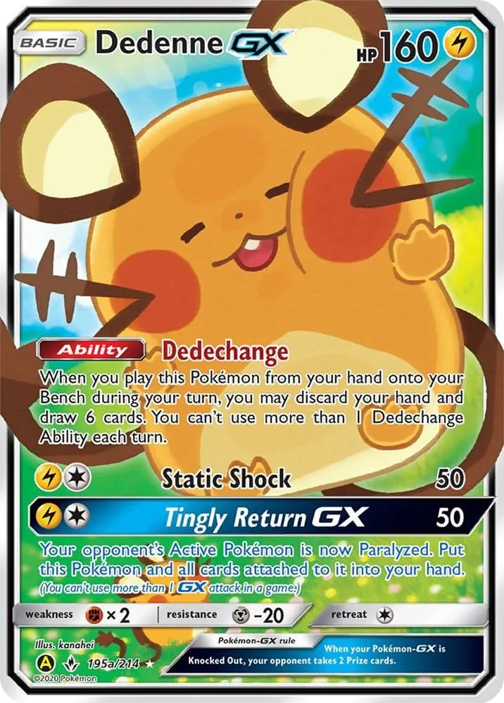 Dedenne GX - 195a/214 — Alternate Art Promos — Pokémon
