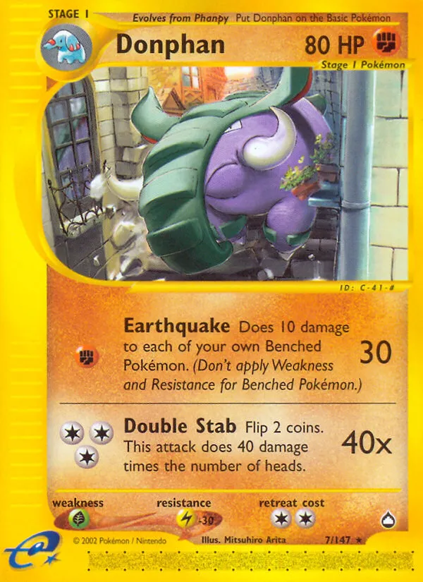 Donphan — Aquapolis — Pokemon