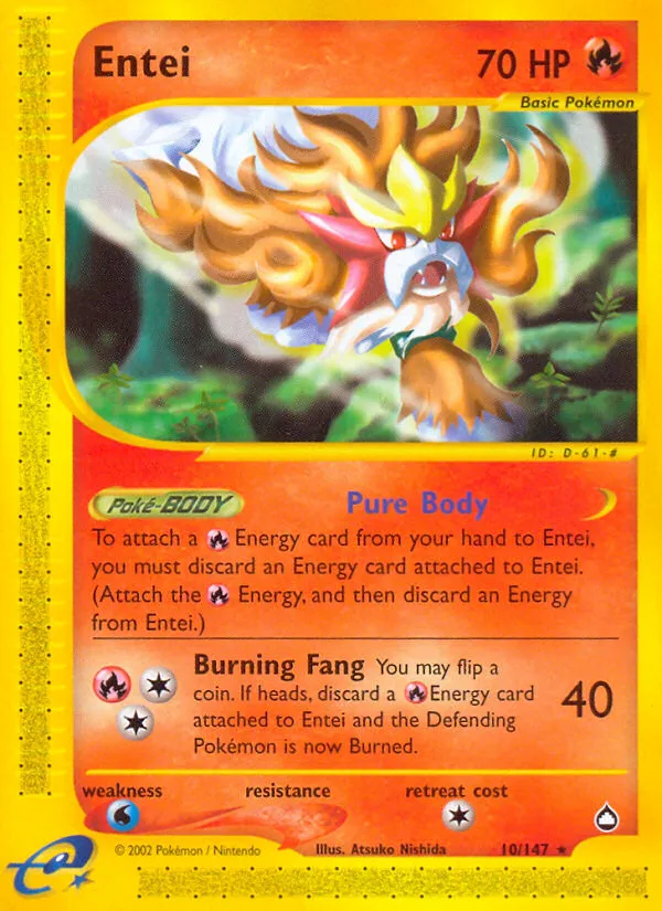 Entei — Aquapolis — Pokemon