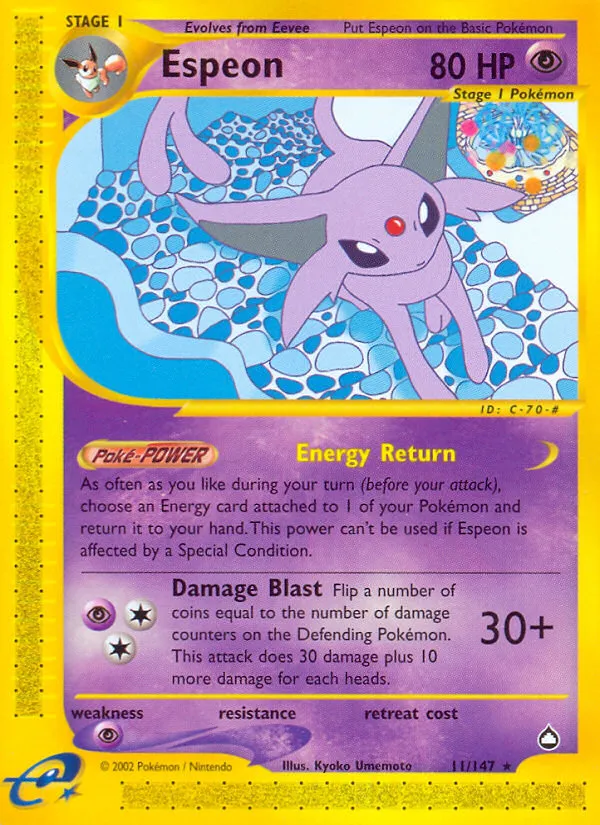 Espeon — Aquapolis — Pokemon