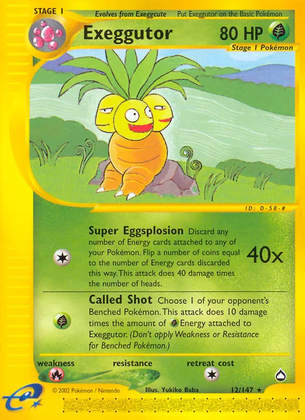 Noadkoko — Aquapolis — Pokémon