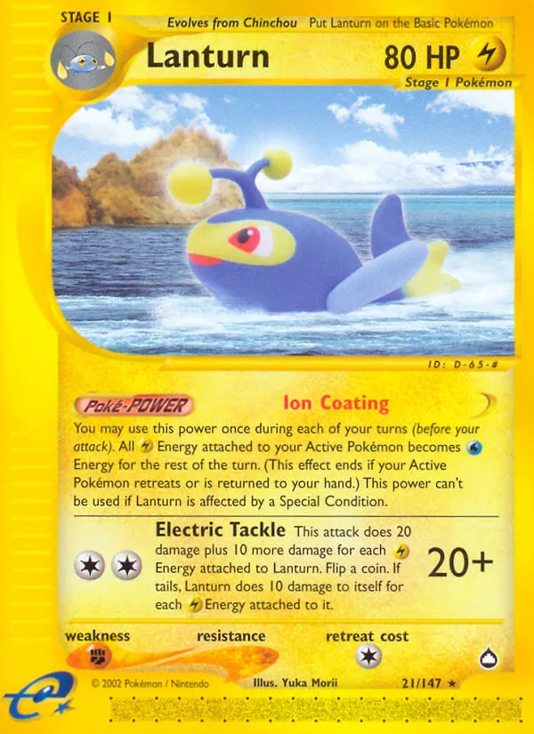 Lanturn — Aquapolis — Pokemon