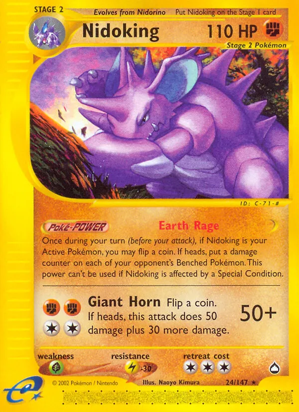 Nidoking — Aquapolis — Pokémon