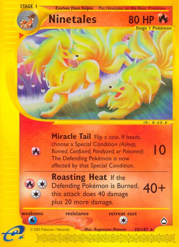 Feunard — Aquapolis — Pokemon