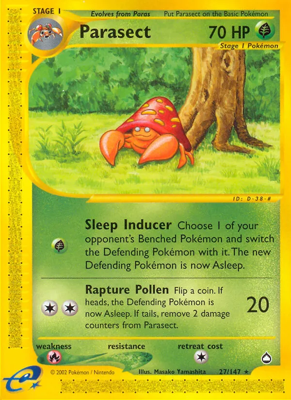 Parasect — Aquapolis — Pokemon