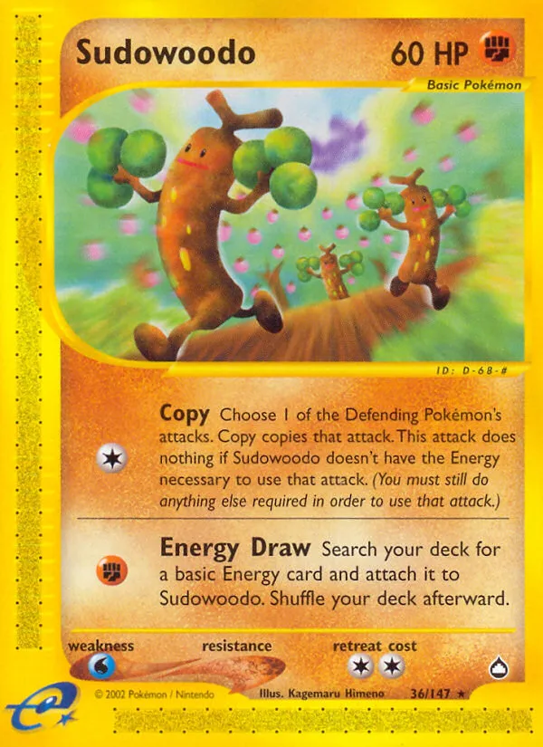 Sudowoodo — Aquapolis — Pokemon