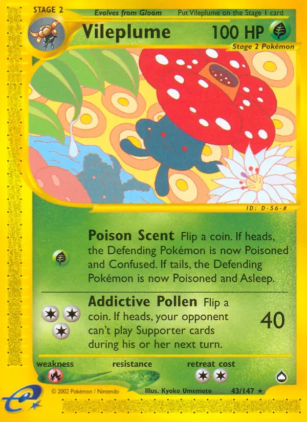 Vileplume — Aquapolis — Pokemon