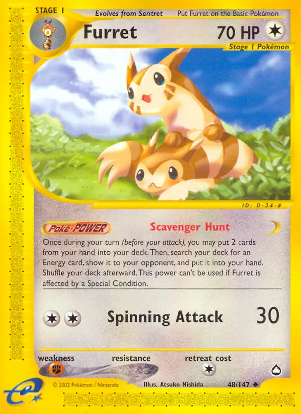 Furret — Aquapolis — Pokémon