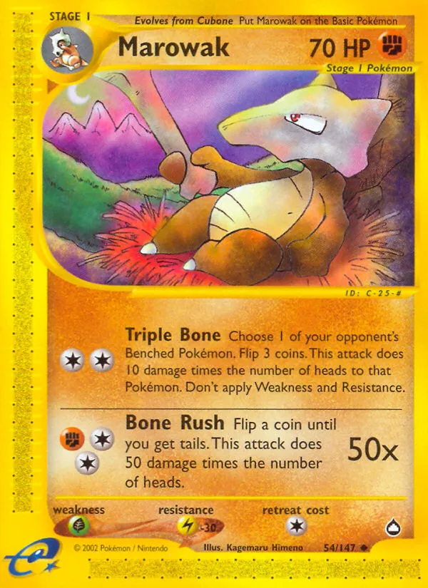 Marowak — Aquapolis — Pokémon