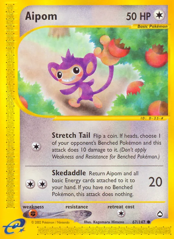 Aipom — Aquapolis — Pokemon