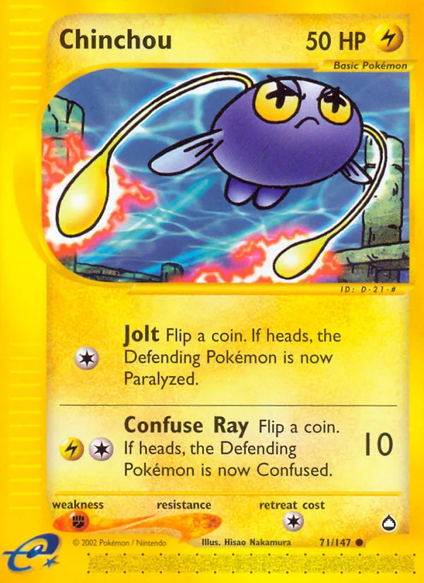 Chinchou — Aquapolis — Pokemon