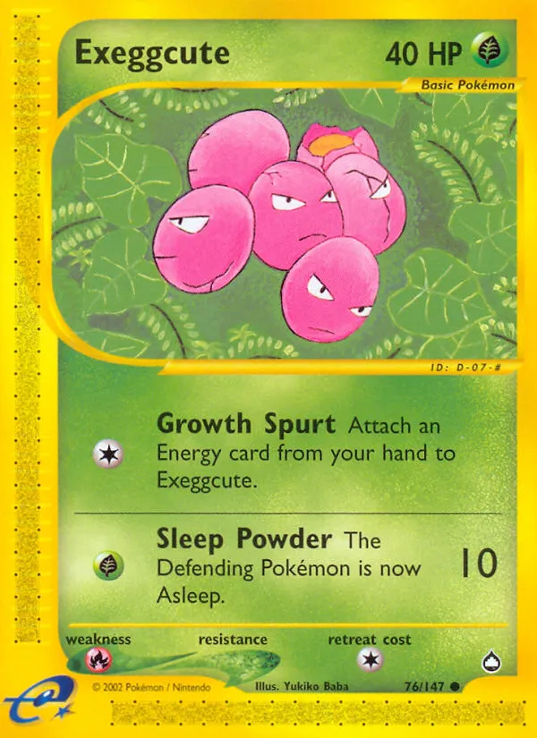 Exeggcute — Aquapolis — Pokemon