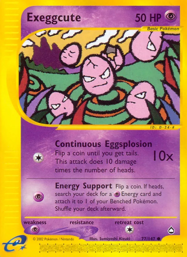 Exeggcute — Aquapolis — Pokemon