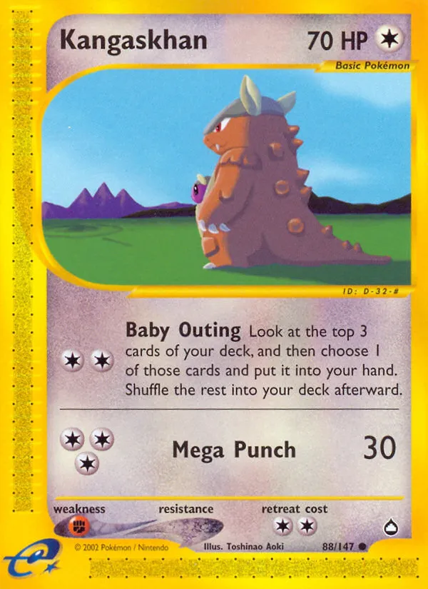 Kangaskhan — Aquapolis — Pokémon