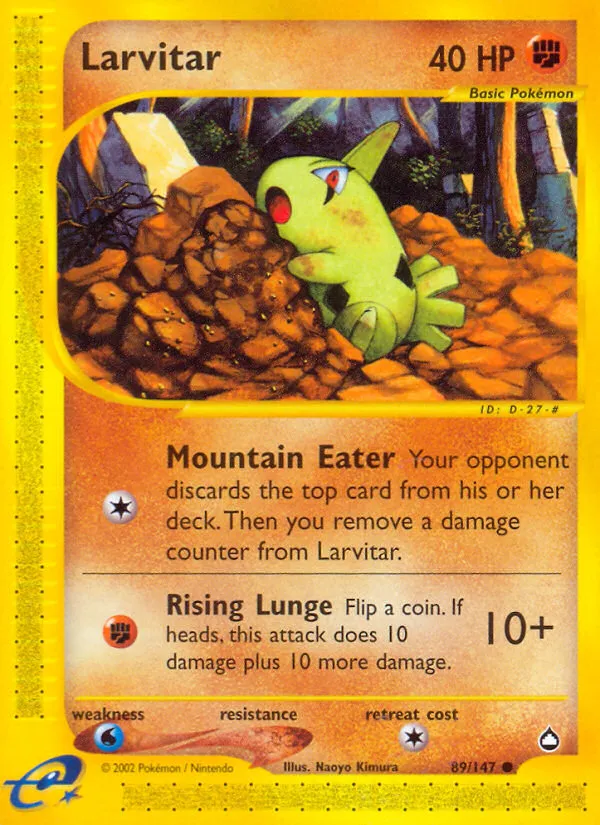 Larvitar — Aquapolis — Pokemon