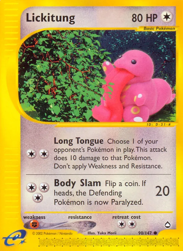 Lickitung — Aquapolis — Pokémon