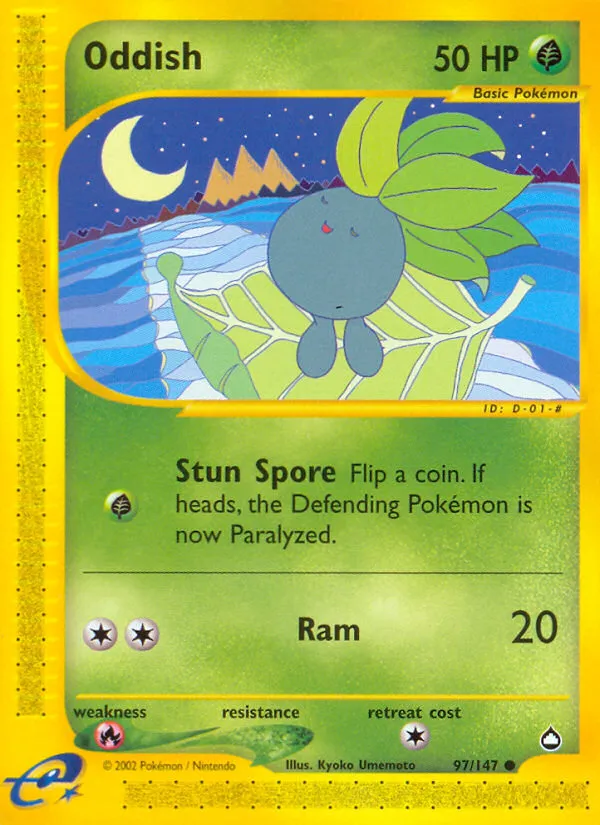 Oddish — Aquapolis — Pokémon