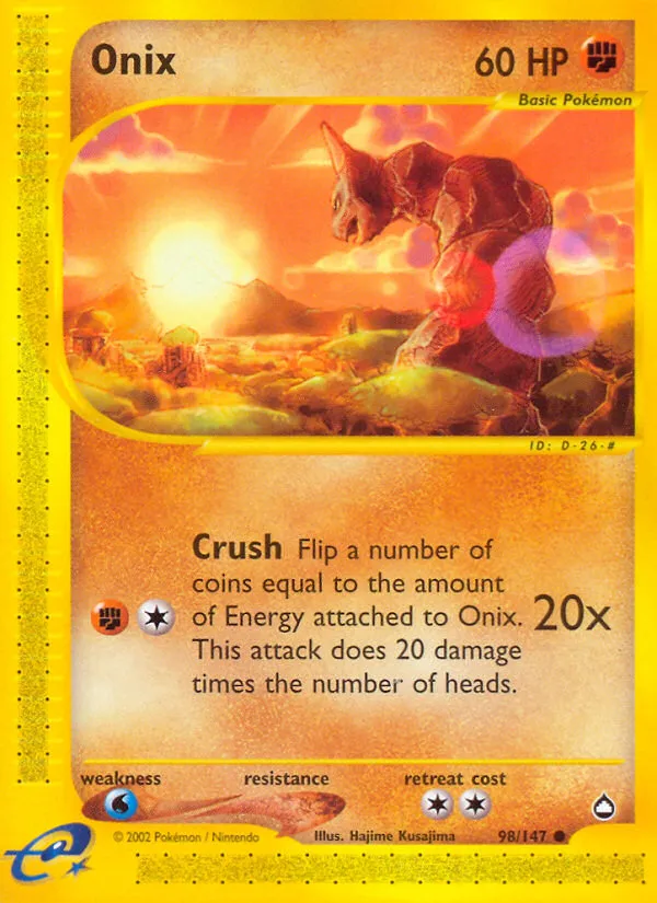 Onix — Aquapolis — Pokémon