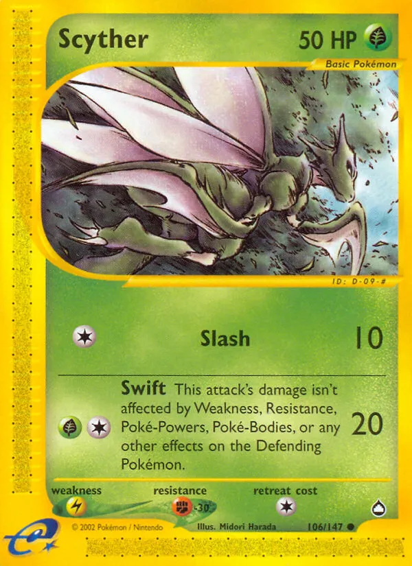 Scyther — Aquapolis — Pokémon