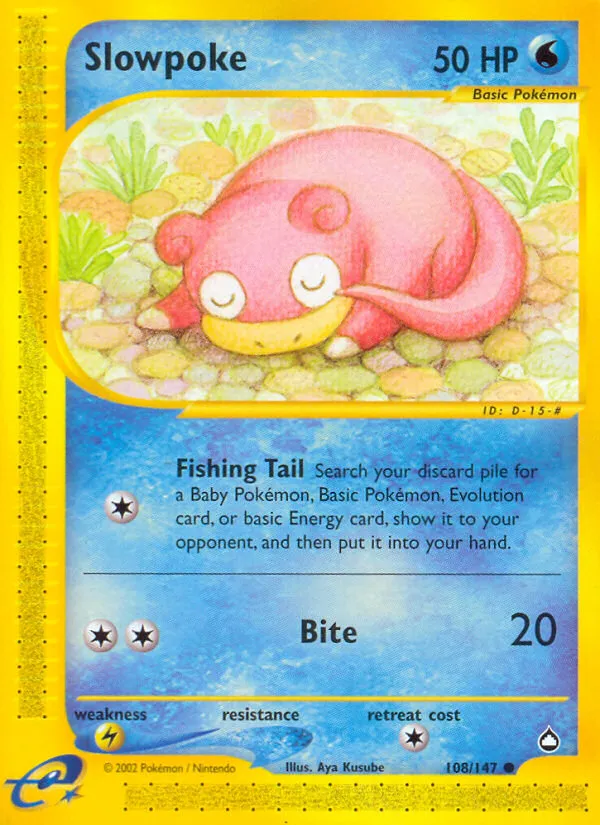 Slowpoke — Aquapolis — Pokemon