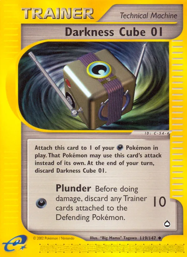 Darkness Cube — Aquapolis — Pokémon