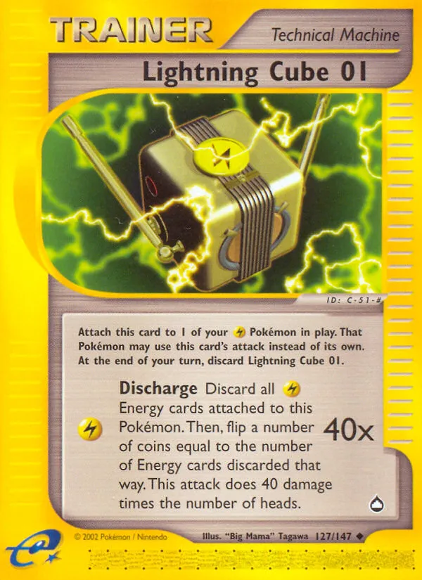 Lightning Cube — Aquapolis — Pokemon