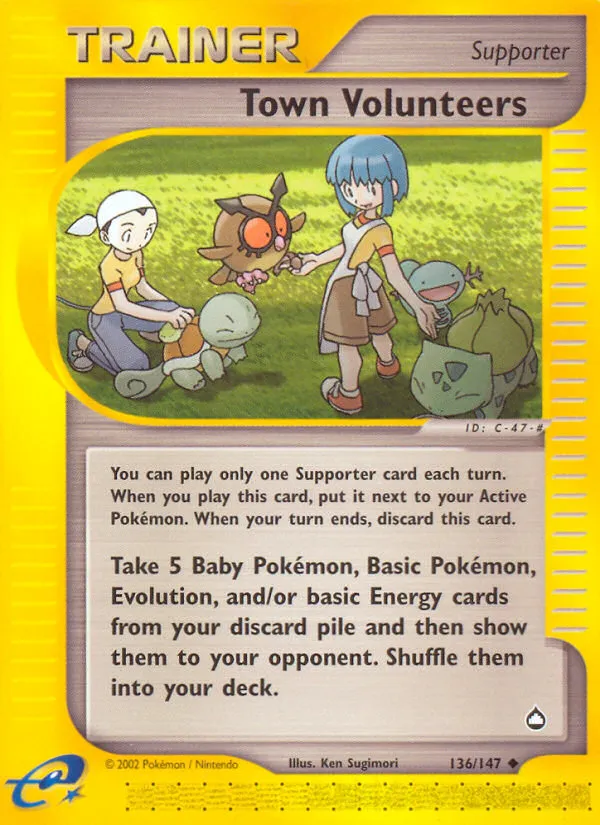 Town Volunteers — Aquapolis — Pokemon