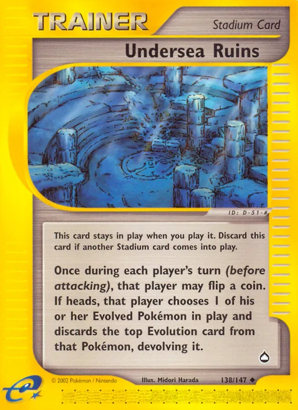 Undersea Ruins — Aquapolis — Pokemon