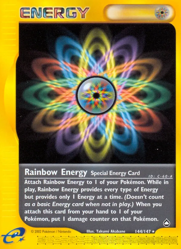Rainbow Energy — Aquapolis — Pokemon
