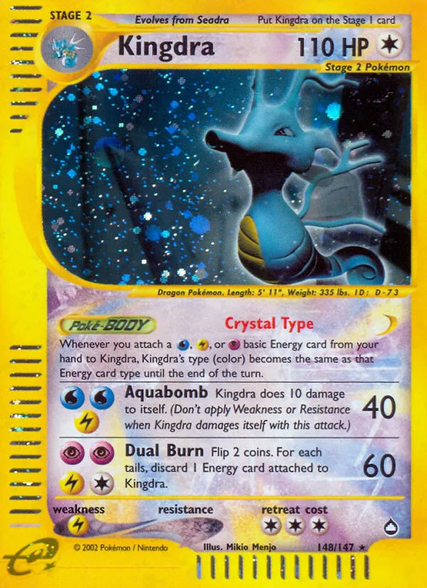 Kingdra — Aquapolis — Pokemon