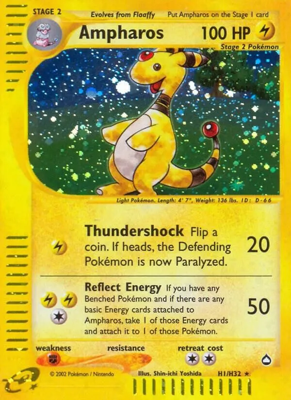 Ampharos — Aquapolis — Pokemon