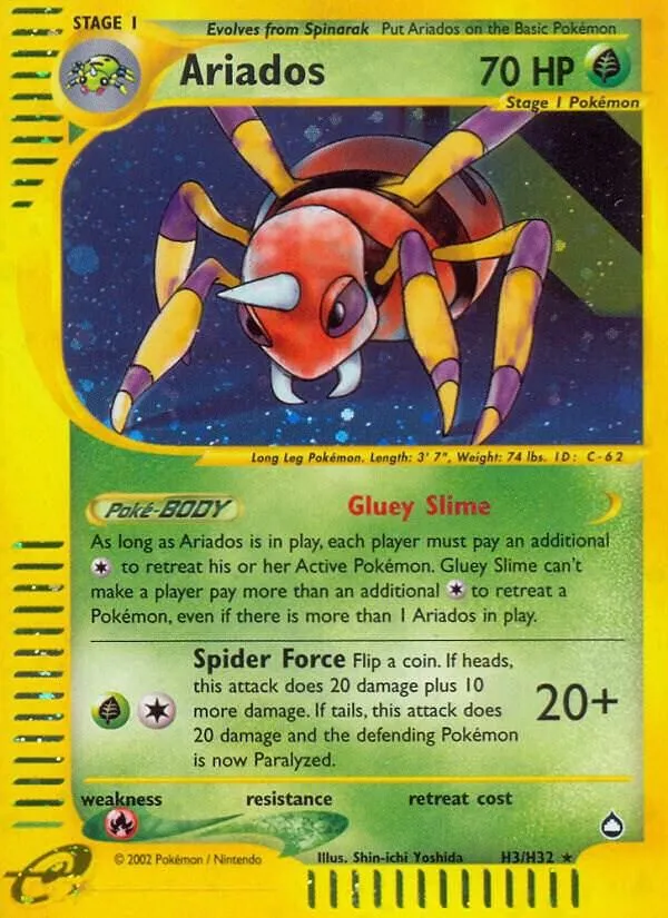 Ariados — Aquapolis — Pokemon