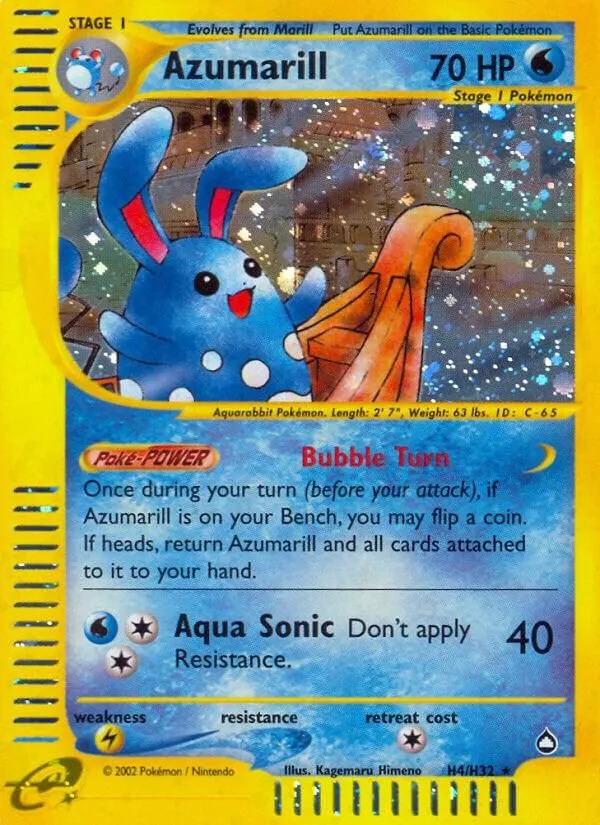 Azumarill — Aquapolis — Pokemon