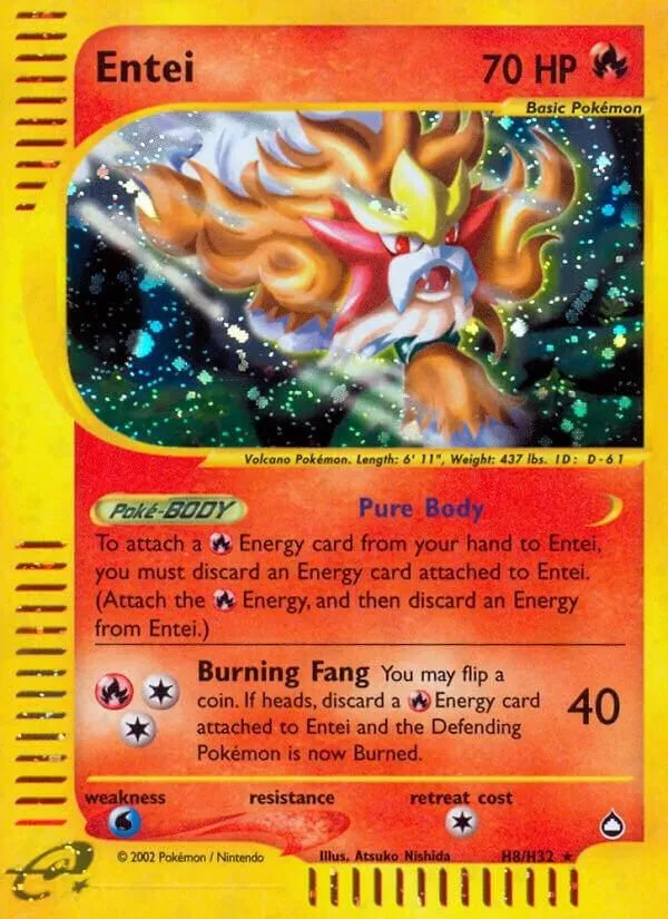 Entei — Aquapolis — Pokemon