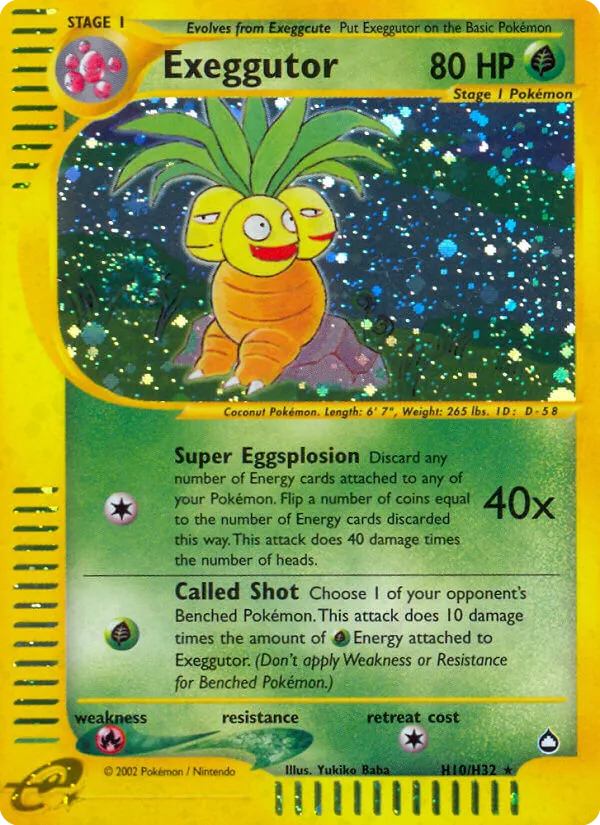 Noadkoko from Aquapolis - Pokemon