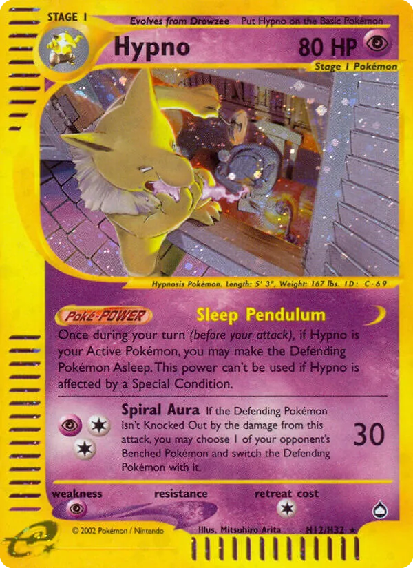 Hypno — Aquapolis — Pokemon