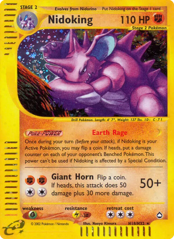Nidoking — Aquapolis — Pokemon